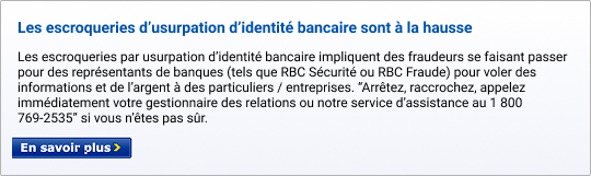 Banniere de sensibilisation a la fraude